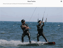 Tablet Screenshot of kiteboardingsardinia.com